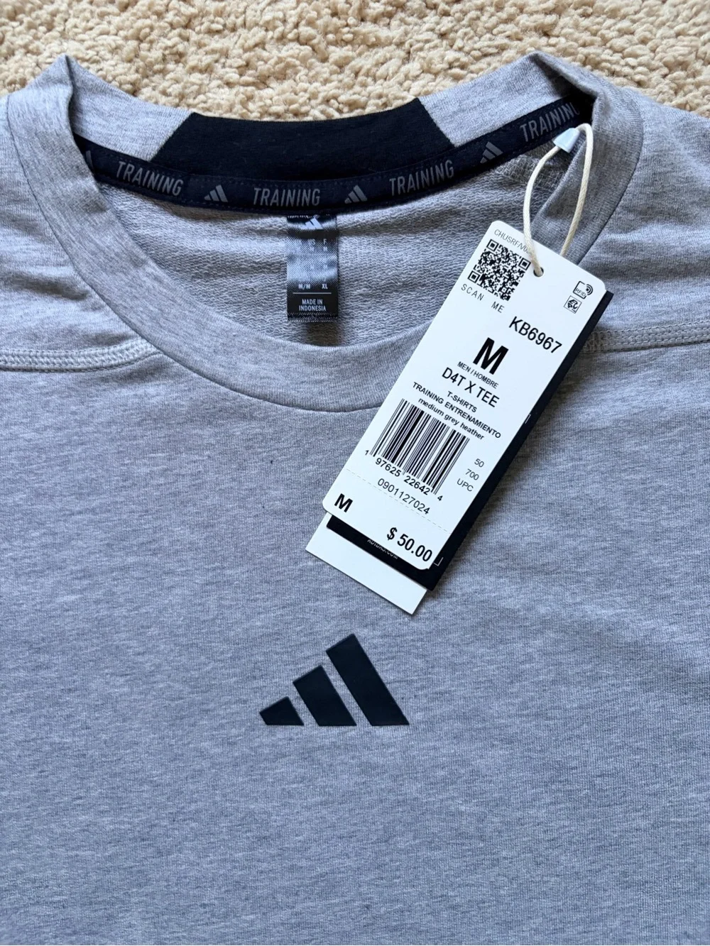 SET/TWO adidas Short Sleeve Training Tees with Logo set of two
